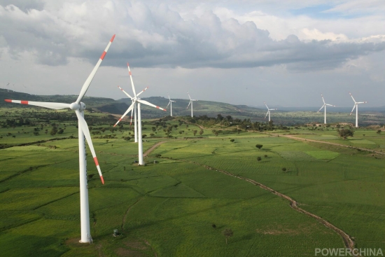 POWERCHINA wind project: demonstration along Belt, Road