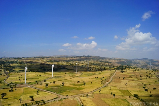 POWERCHINA wind project: demonstration along Belt, Road