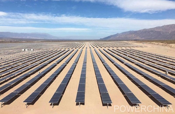 Argentina PV power station built by POWERCHINA in operation