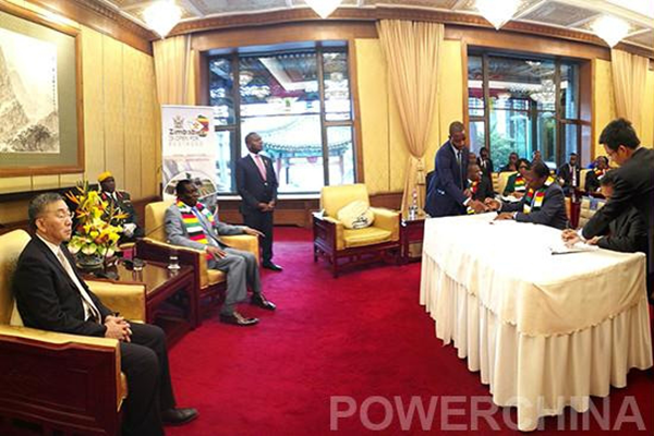 Chairman of POWERCHINA meets Zimbabwean president