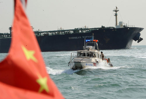 Qingdao welcomes arrival of supertanker