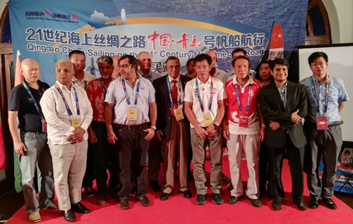 Indian city welcomes Qingdao's super trimaran