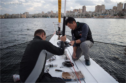 China ship harbors in Egypt in voyage to promote 'belt and road' initiative