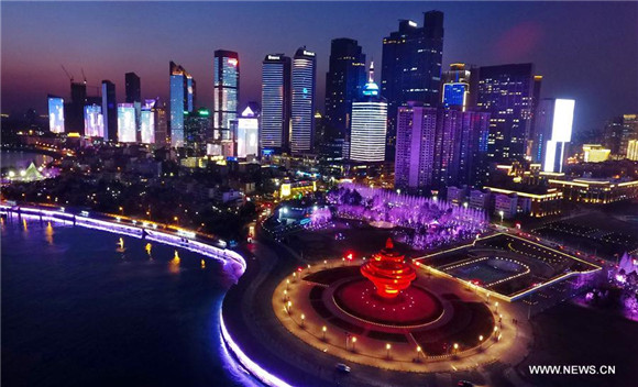 Colored lights set for upcoming Spring Festival in Qingdao
