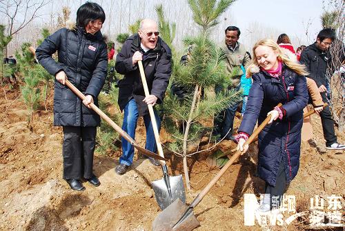 山东：春回大地植树忙