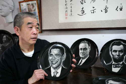 平民刻瓷艺术家刘效
