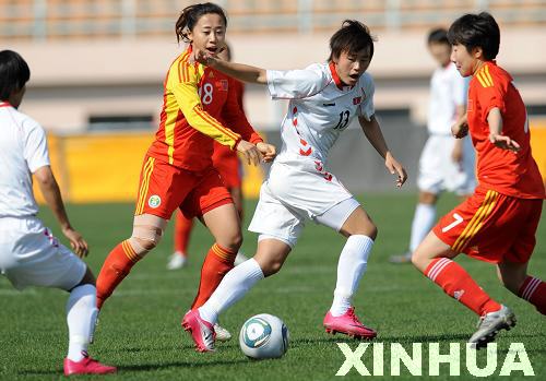 女足奥运热身赛在青岛举行 中国胜朝鲜