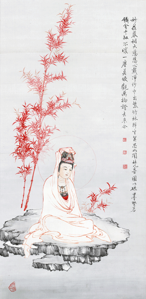 Eminent Buddhist figure painter exhibits in Beijing