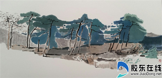 Hu Changhui Chinese ink painting exhibition opens in Yantai