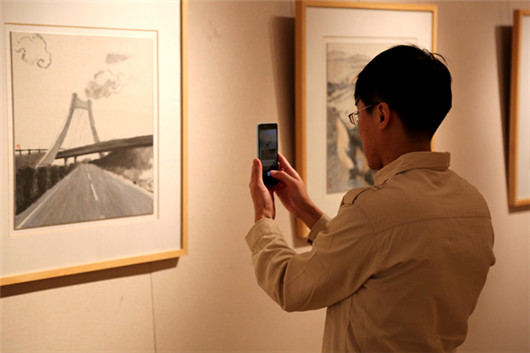 Hu Changhui Chinese ink painting exhibition opens in Yantai