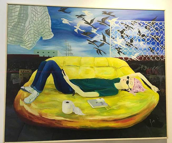Shandong artist escapes reality through his paintings