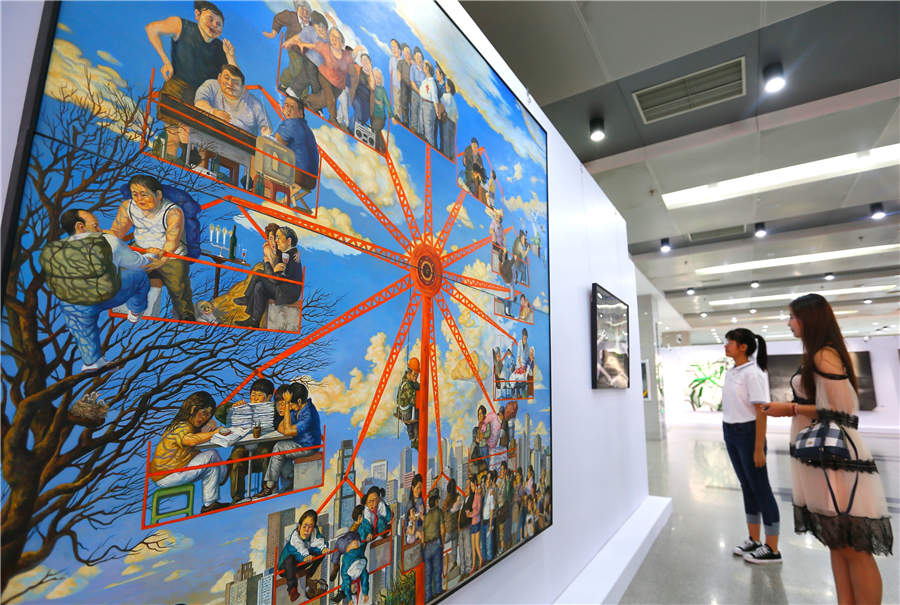 Artworks from Sichuan Fine Arts Institute on display in Shandong