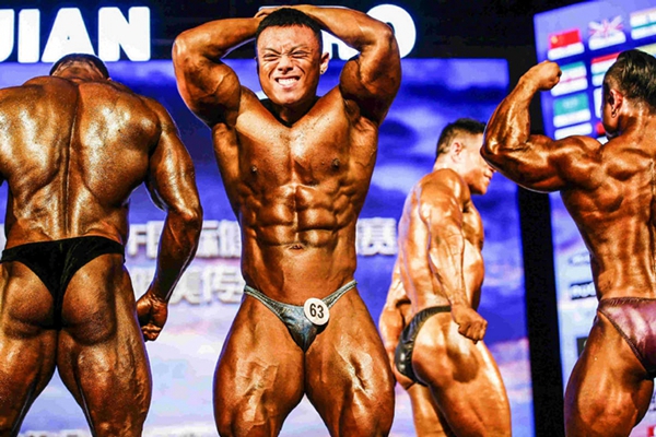 Participants 'muscle' their way to bodybuilding championships
