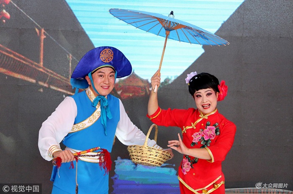 Cultural expo dazzles Taierzhuang ancient town