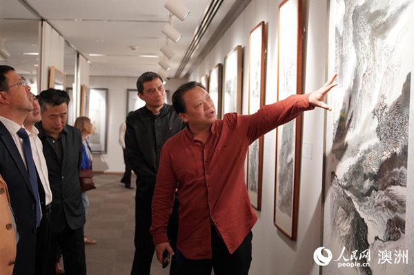 Exhibition showcases Chinese ink-wash paintings in Australia