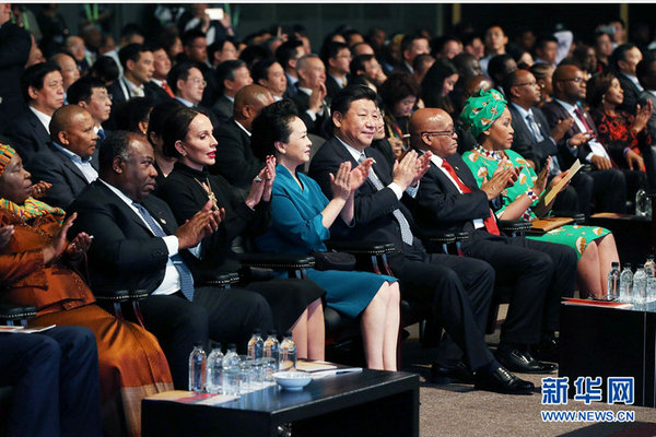 Chinese drum dance echoed on the stage of South Africa