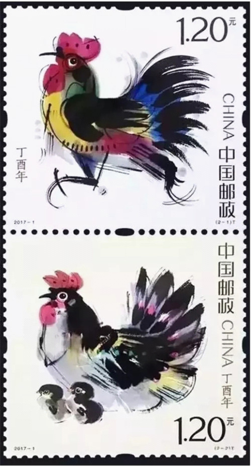 Rooster stamps popular in Yantai