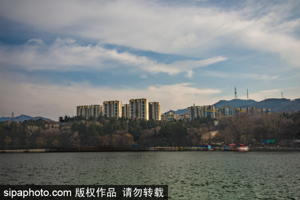 Spring scenery at Nanshan Park in Yantai