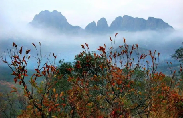 Picturesque Tiangu Mountain in winter