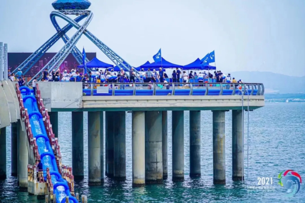 Yantai, South Korea host fish-release activity