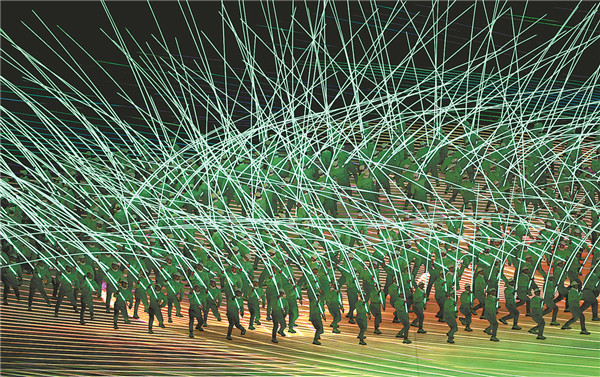 Martial artists add spring to Winter Games ceremony