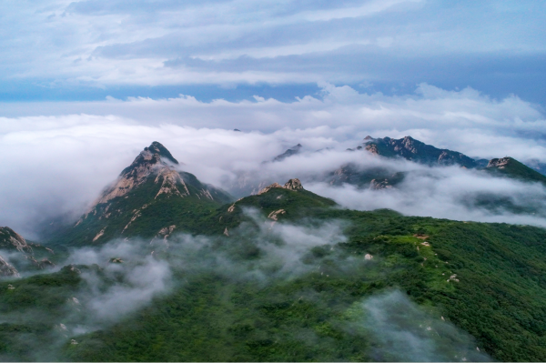 Majestic mountains in Yantai