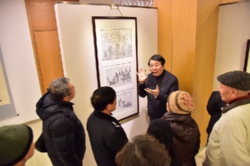 Inscription bricks on display in Juyuan New Area