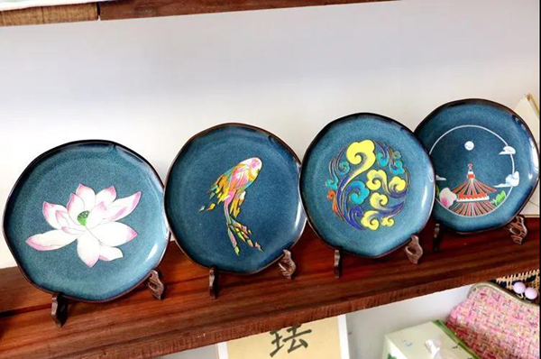 Explore stunning cloisonne enamel paintings in Jiading