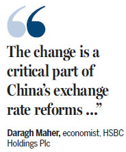 Central bank revises yuan-dollar rate