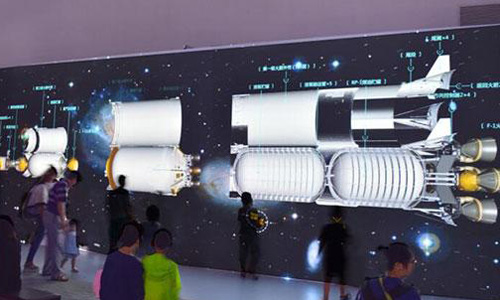 3D space-themed exhibition opens in Lujiazui