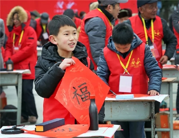 Calligraphy culture campaign held at Xiaokunshan town