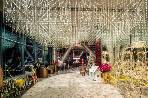 Christmas brings light to Sheshan underground hotel