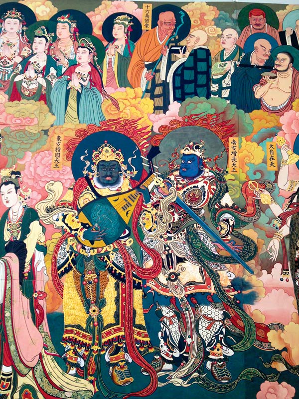 Shanhua Temple murals presented in Beijing