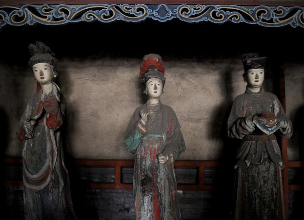 Exquisite sculpture works at the Jinci Temple