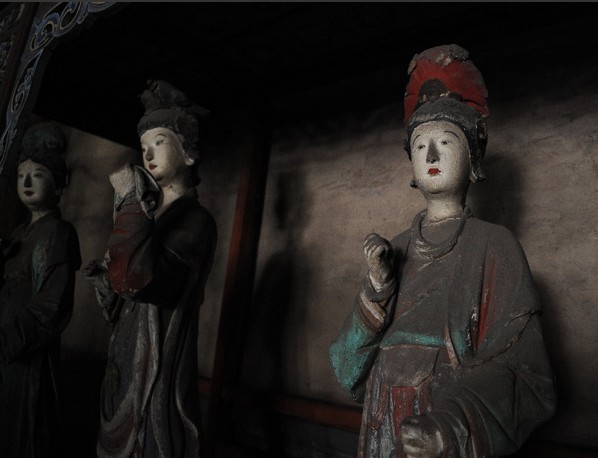 Exquisite sculpture works at the Jinci Temple
