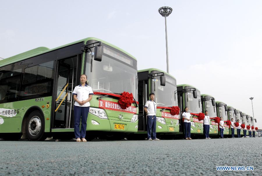 32 electric buses put into operation in Linfen