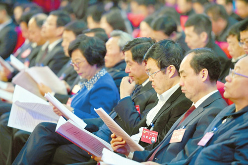 Attendees at Shanxi two sessions