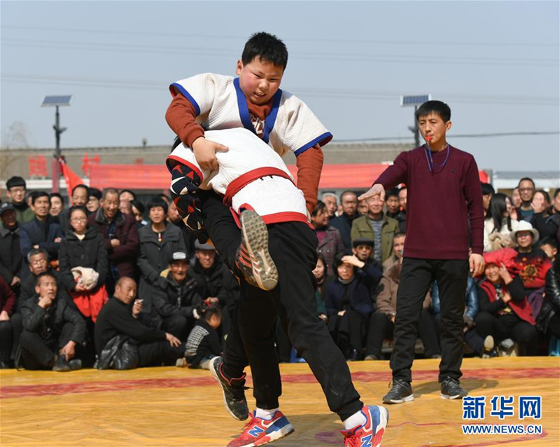 Wrestling for sheep goes with a swing in Shanxi