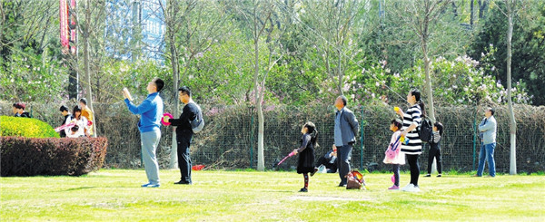 Spring weather brings out Shanxi kite enthusiasts