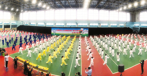 Seniors promote tai chi in Shanxi