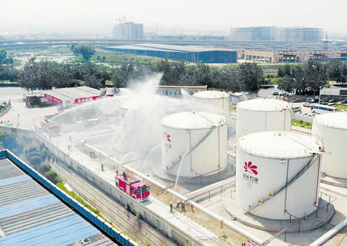 Fire drill targets petrochemical accidents in Taiyuan