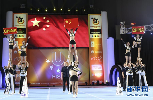 Shanxi students compete in cheerleading championship