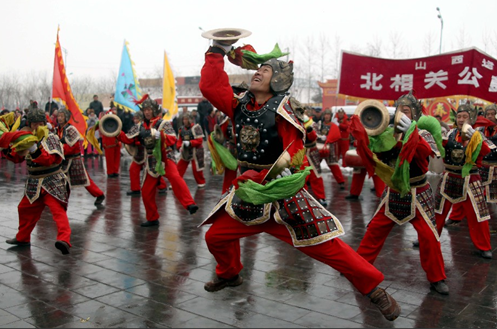 Yuncheng farmers'Shehuo performance in Spring Festival