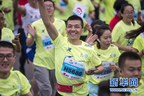 Annual marathon takes place in Taiyuan