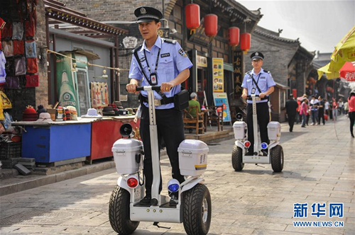 Police segways hit streets of Pingyao