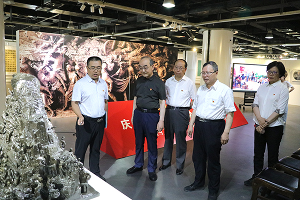 Shanxi University marks Party anniversary with art exhibition