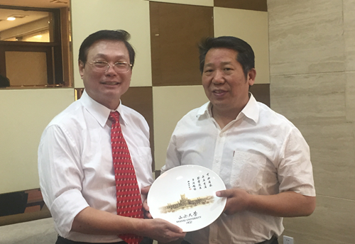 CAECA delegation visits Shanxi University