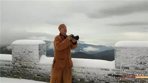 Mount Wutai’s first snow coincides with National Day