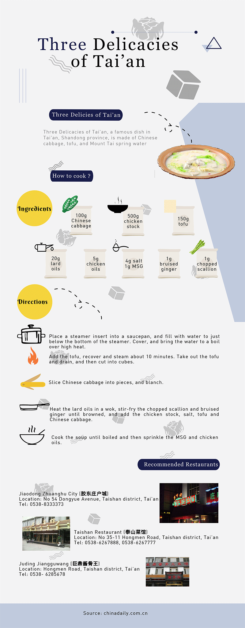 Three Delicacies of Tai'an