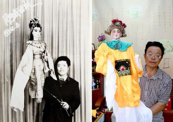 Couples in Shandong preserving puppetry